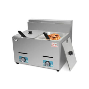 Double-Tank 12-Liter Gas Fryer