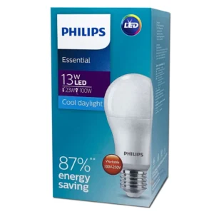 (ลัง12หลอด) หลอดไฟ LED Philips 13w รุ่น Essential กล่องเขียว ขั้ว E27