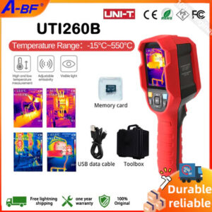 Uni-t UTi260B อินฟราเรดความร้อน -15~550°C เครื่องวัดอุณหภูมิอินฟราเรด USB 256*192 พิกเซล สําหรับถ่ายภาพ