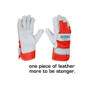ถุงมือหนัง สั้น 10.5 นิ้ว Size : XL รุ่น TSP14101 (Leather Gloves ) ถุงมืออเนกประสงค์ TOTAL