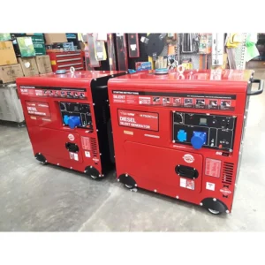 เครื่องปั่นไฟดีเซลแบบเก็บเสียง 7.5 กิโลวัตต์ ยี่ห้อ KAWAMA Made In Thailand By Junery